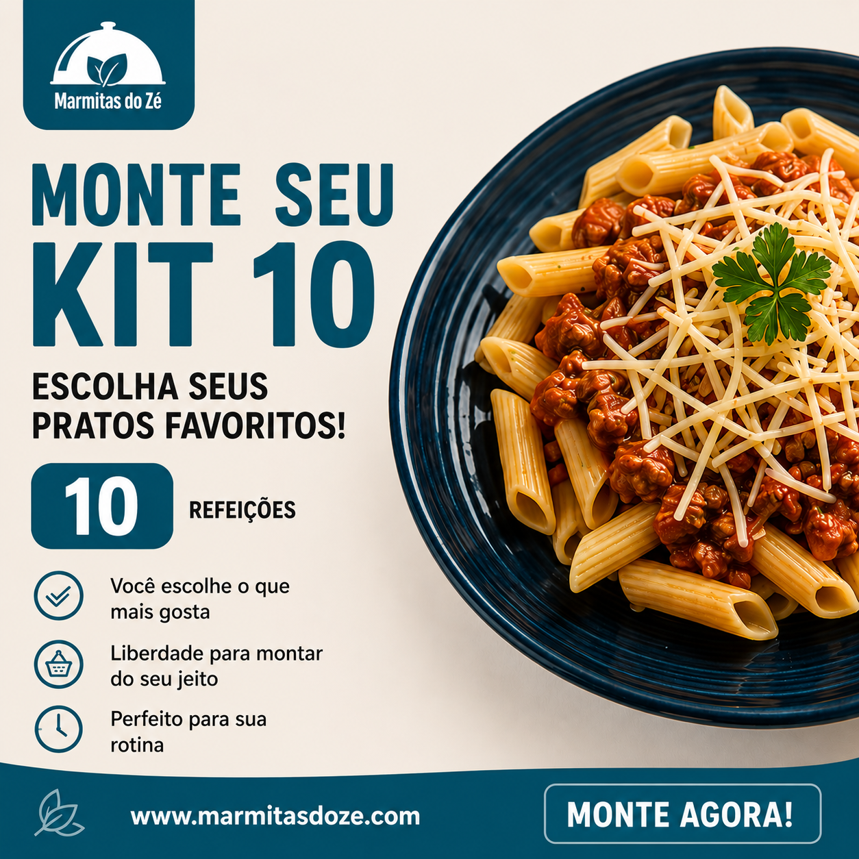 MONTE SEU KIT 10 MARMITAS