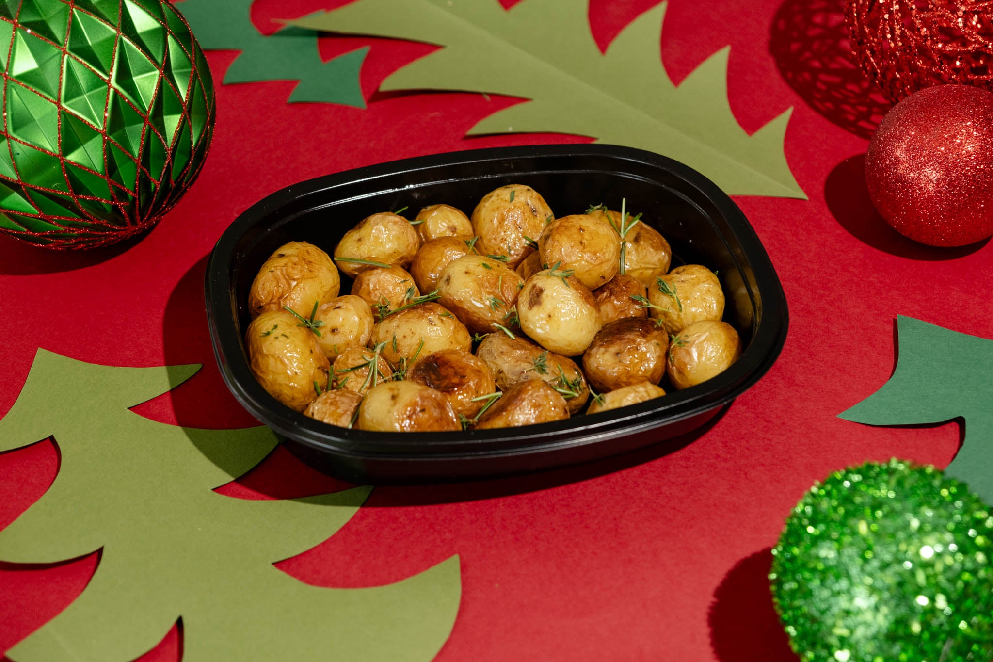 NATAL - Batata bolinha assada com tomilho