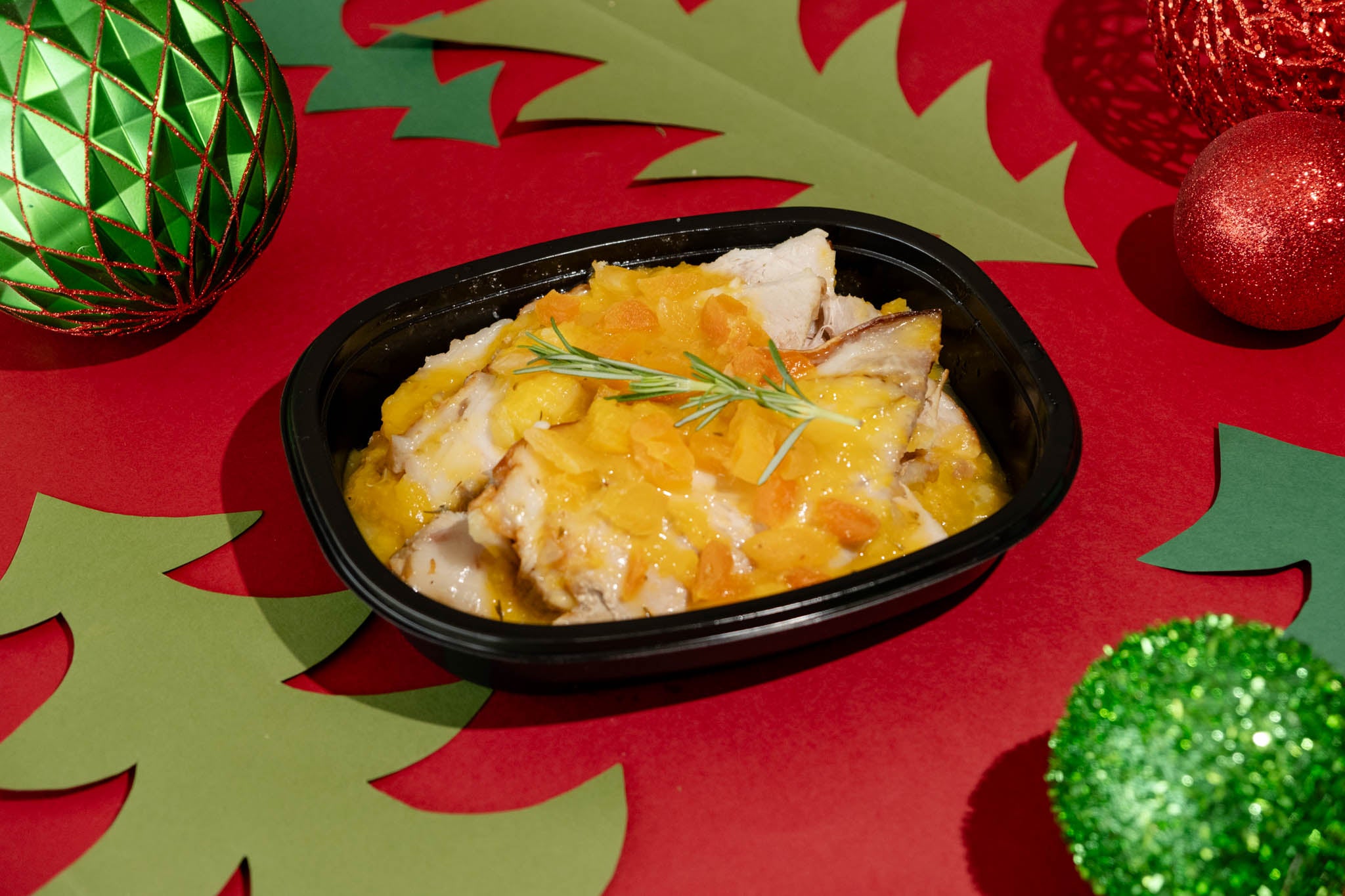 NATAL -Pernil assado fatiado ao molho de Damasco