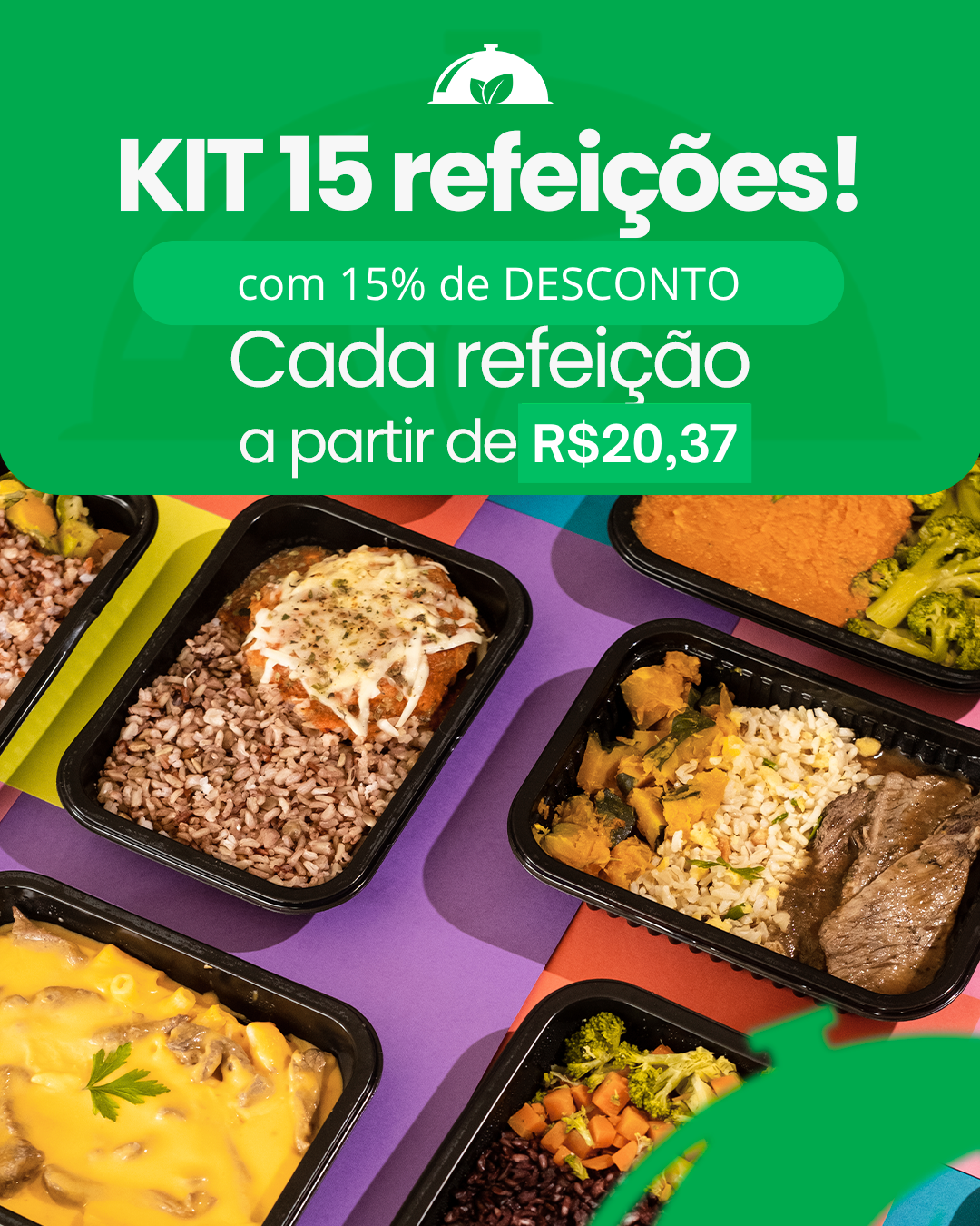 Monte o seu kit com no Minimo 15 Marmitas
